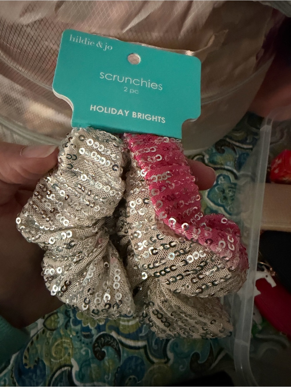 BNWT Sequin Scrunchies